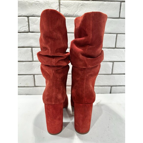 Splendid SHOES Phyllis Scrunchy Boots SPICE SUEDE PULL ON Size 10 - Picture 7 of 14